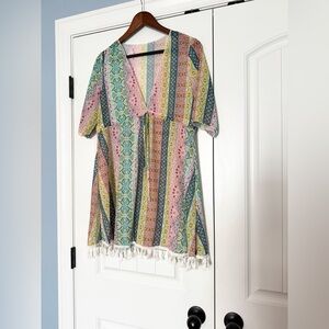 Multicolor Bohemian Swim Coverup